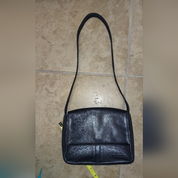 Vintage Y2k Leather Shoulder Bag ● Reaction Kenneth Cole Satin Mini Purse - Picture 5 of 5